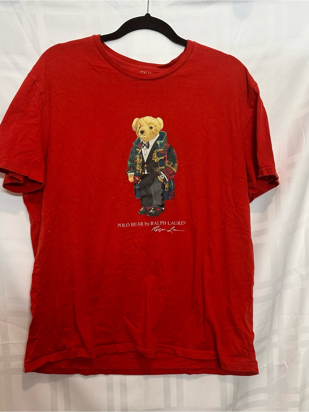 Polo by Ralph Lauren Red Crewneck Polo Bear Graphic Tee